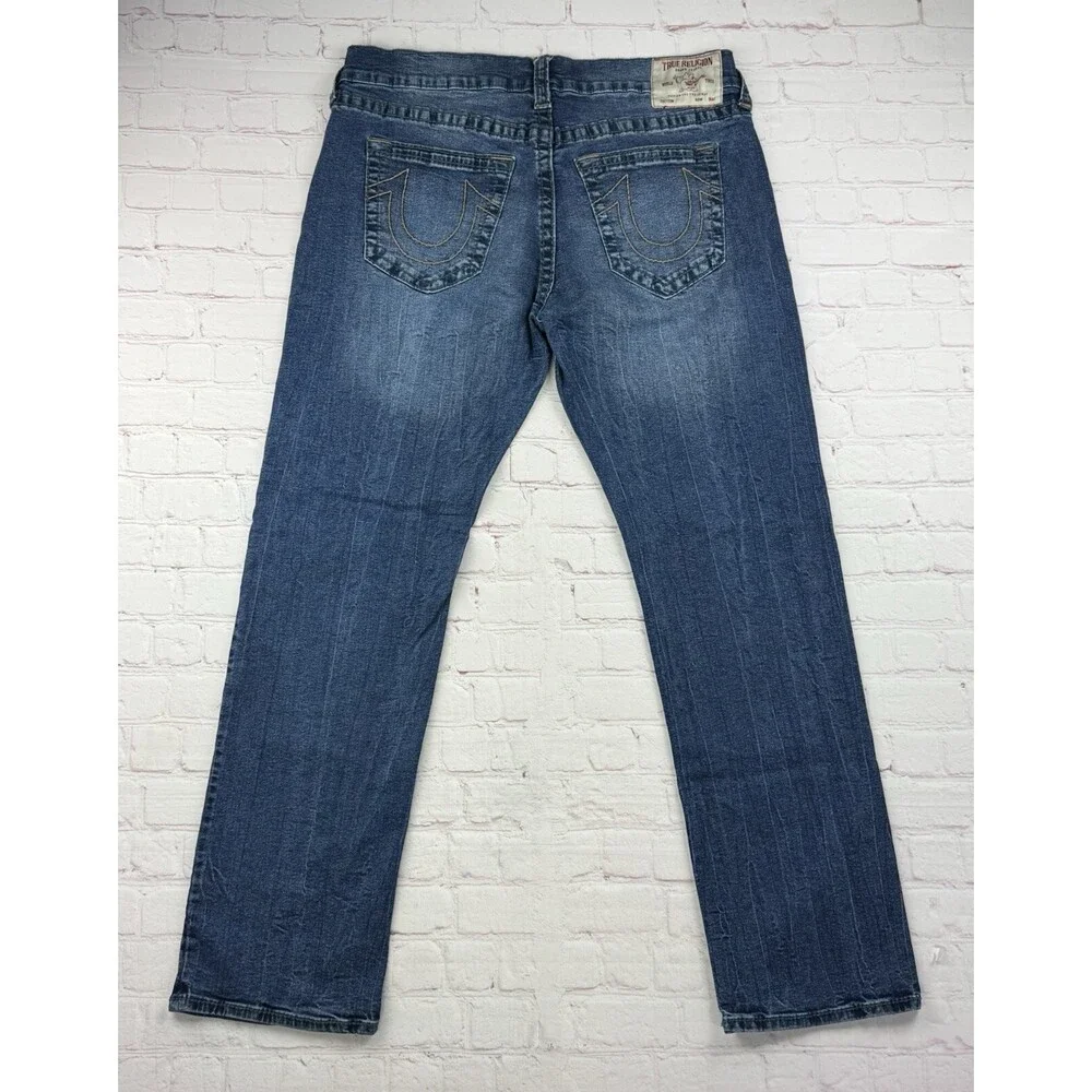 True Religion Ricky Relaxed Straight Mens Jeans - Size 36